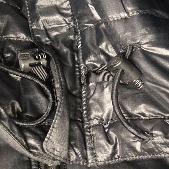 Patagonia Micro Puff Vest Womens Medium Full Zip Black Quilt Line Insulated‎ - Picture 7 of 8